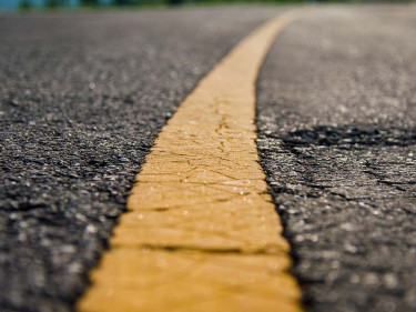 A roadway where dangerous trucking accidents could occur.